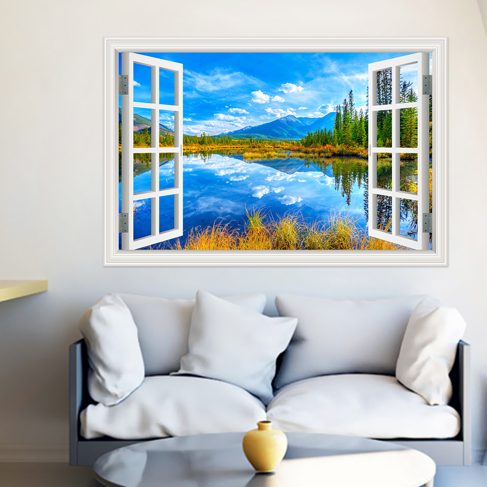 Modern 3D Large Landscape Wall - Home Decor Vinyl Flooring reseña y precio