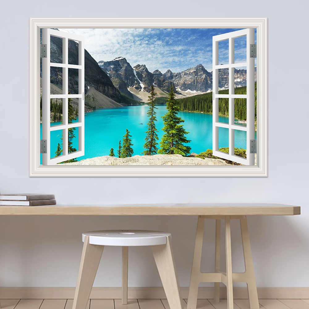 Modern 3D Large Landscape Wall - Home Decor Vinyl Flooring reseña y precio