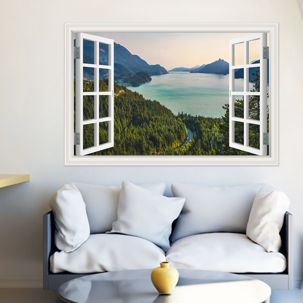 Modern 3D Large Landscape Wall - Home Decor Vinyl Flooring reseña y precio