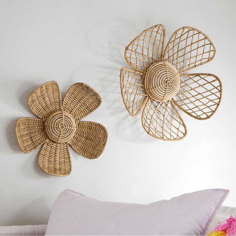 INS Nordic Woven Rattan Flower - Home Decor Za reseña y precio