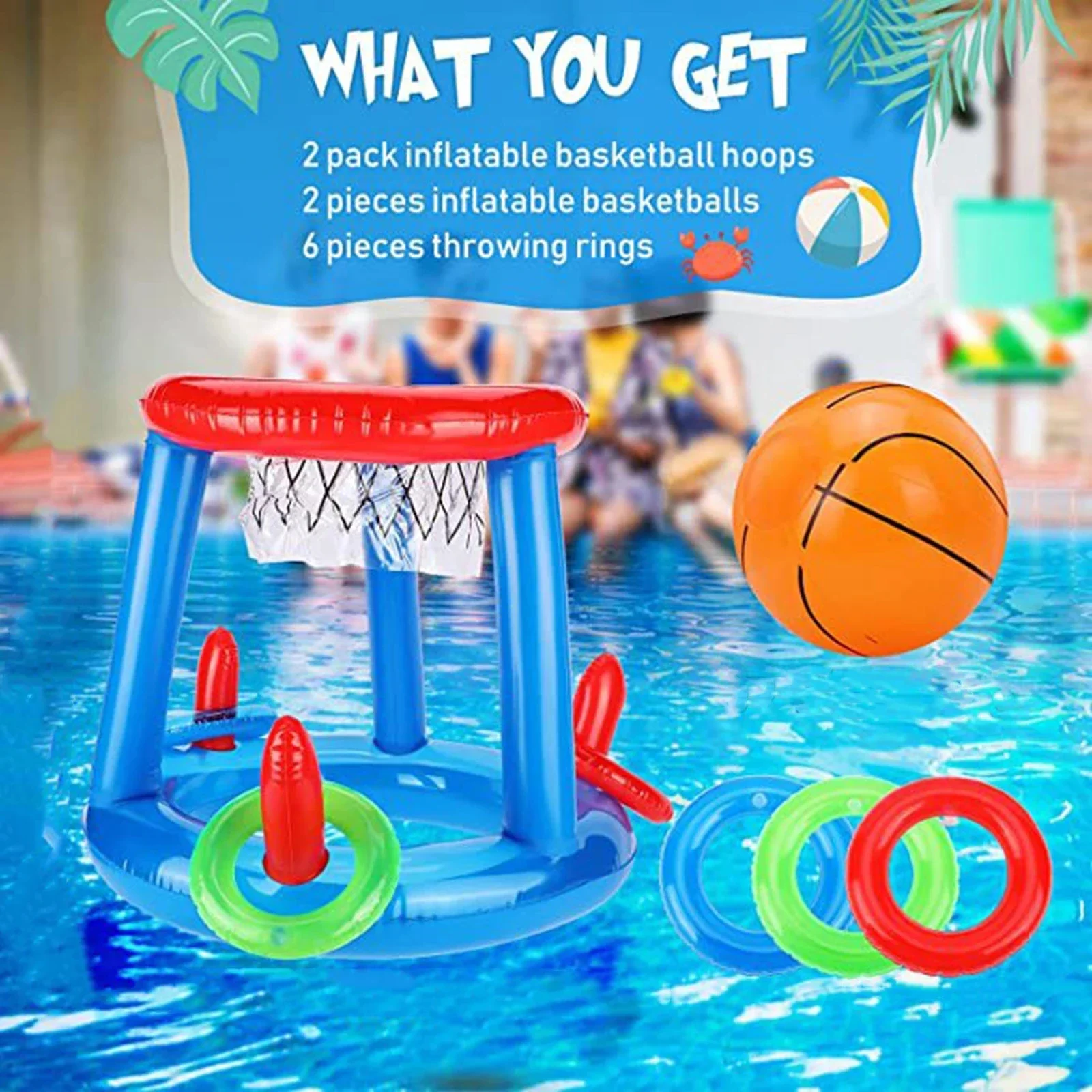 Inflatable Basketball Hoop & C - Floating Shelves reseña y precio
