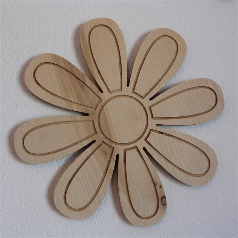 Ins Wooden Daisy Wall Flowers  - Home Decor Korea reseña y precio