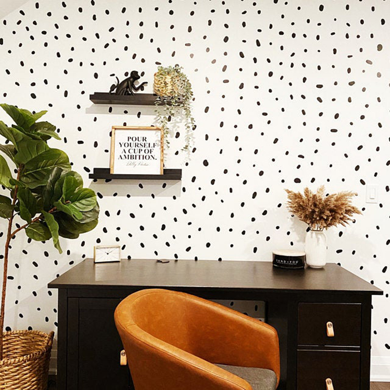 140 Pcs Polka Dots Nordic Wall - Home Decor Vinyl Flooring reseña y precio