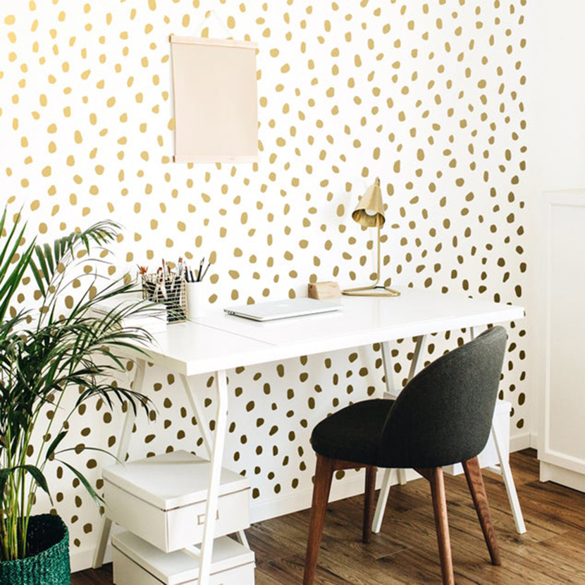140 Pcs Polka Dots Nordic Wall - Home Decor Vinyl Flooring reseña y precio