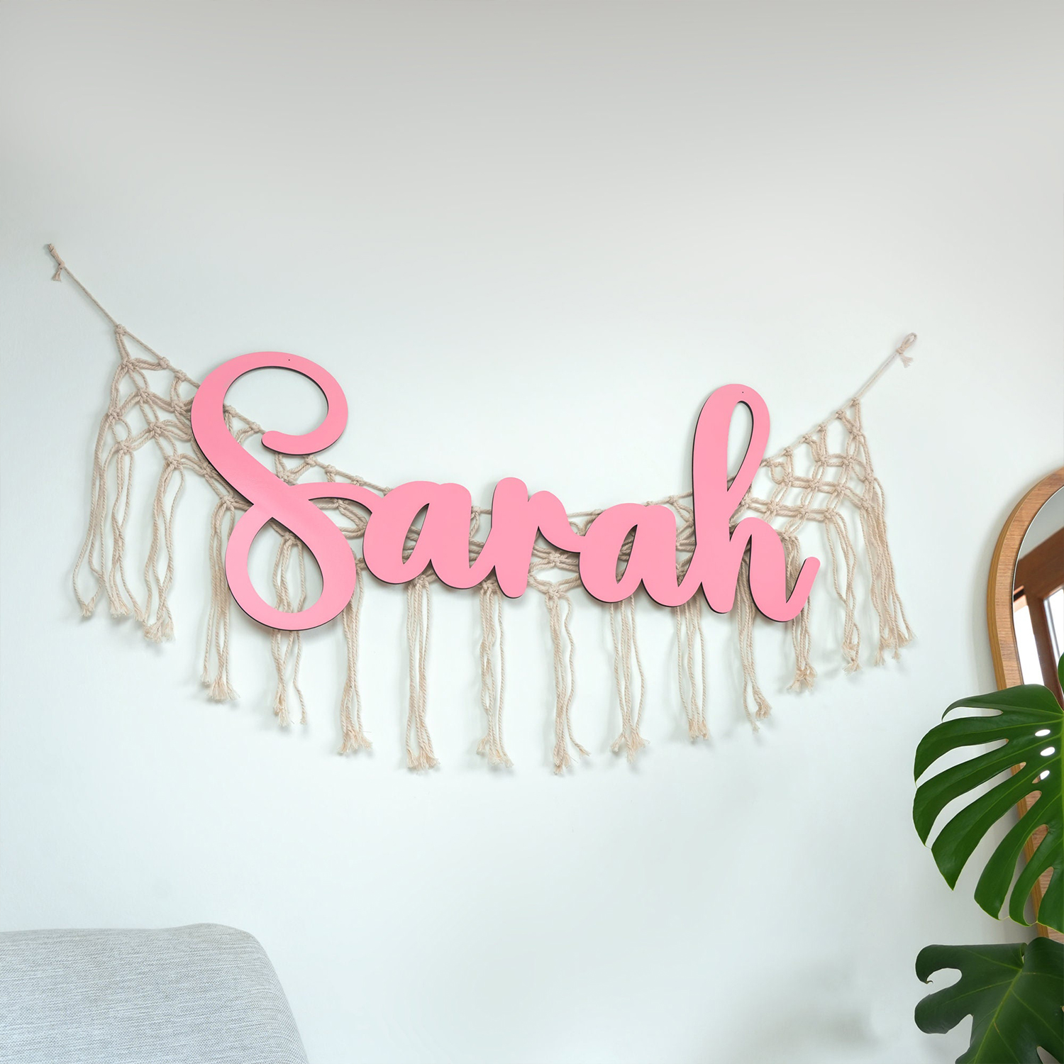 1pc Customized wooden name log - Home Decor Names reseña y precio