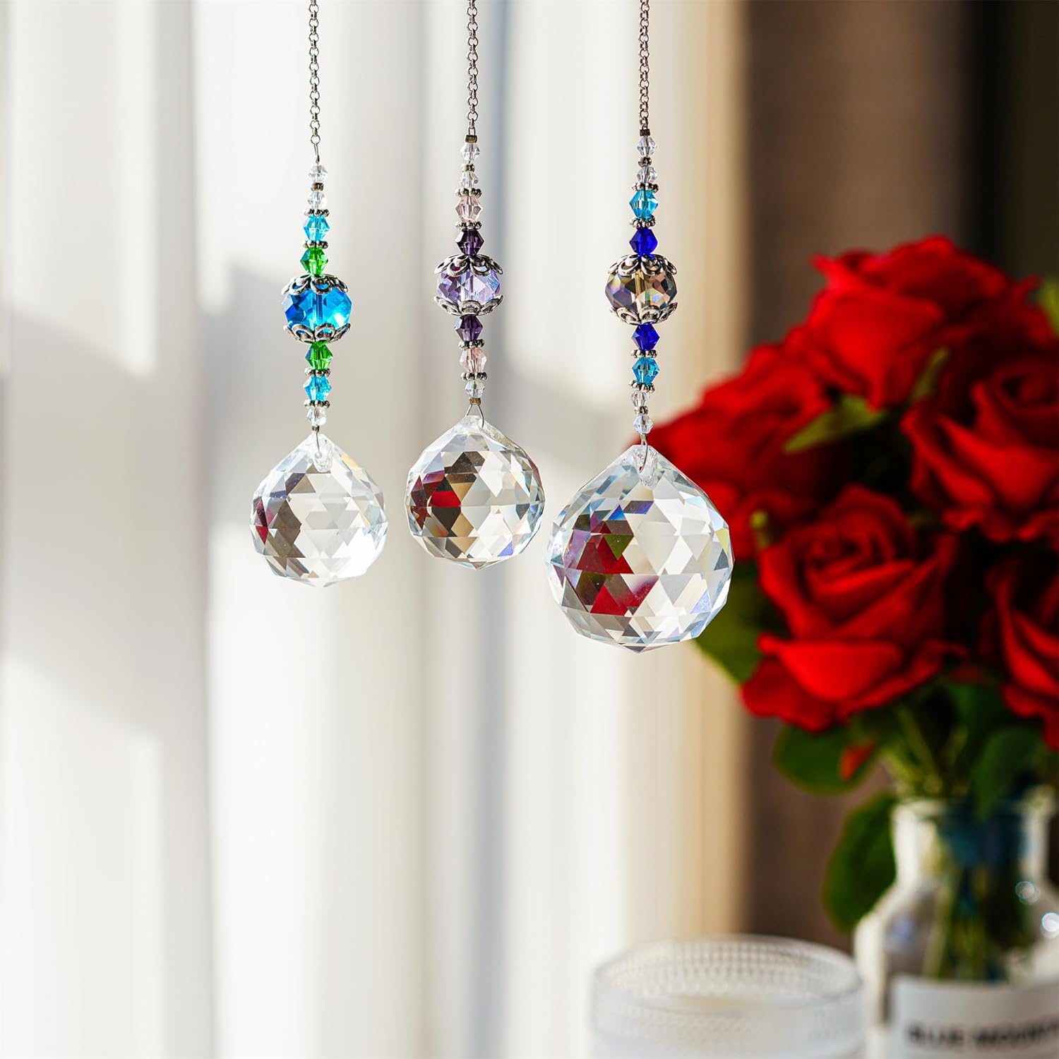 Crystals Suncatcher Hanging fo - Crystal Sun Catcher reseña y precio