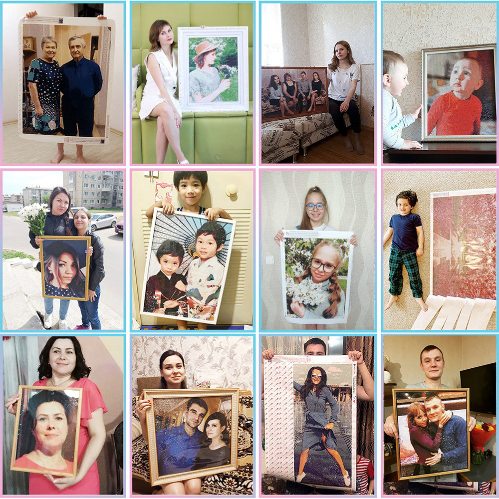 HUACAN Custom Photo Diamond Pa - Home Decor Korea reseña y precio