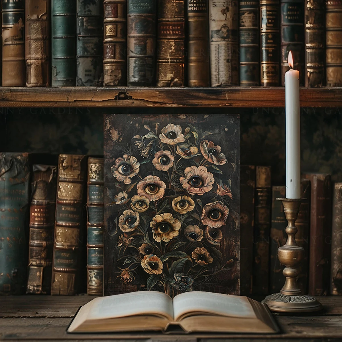 Victorian Gothic Floral Evil E - Victory Home Decor reseña y precio