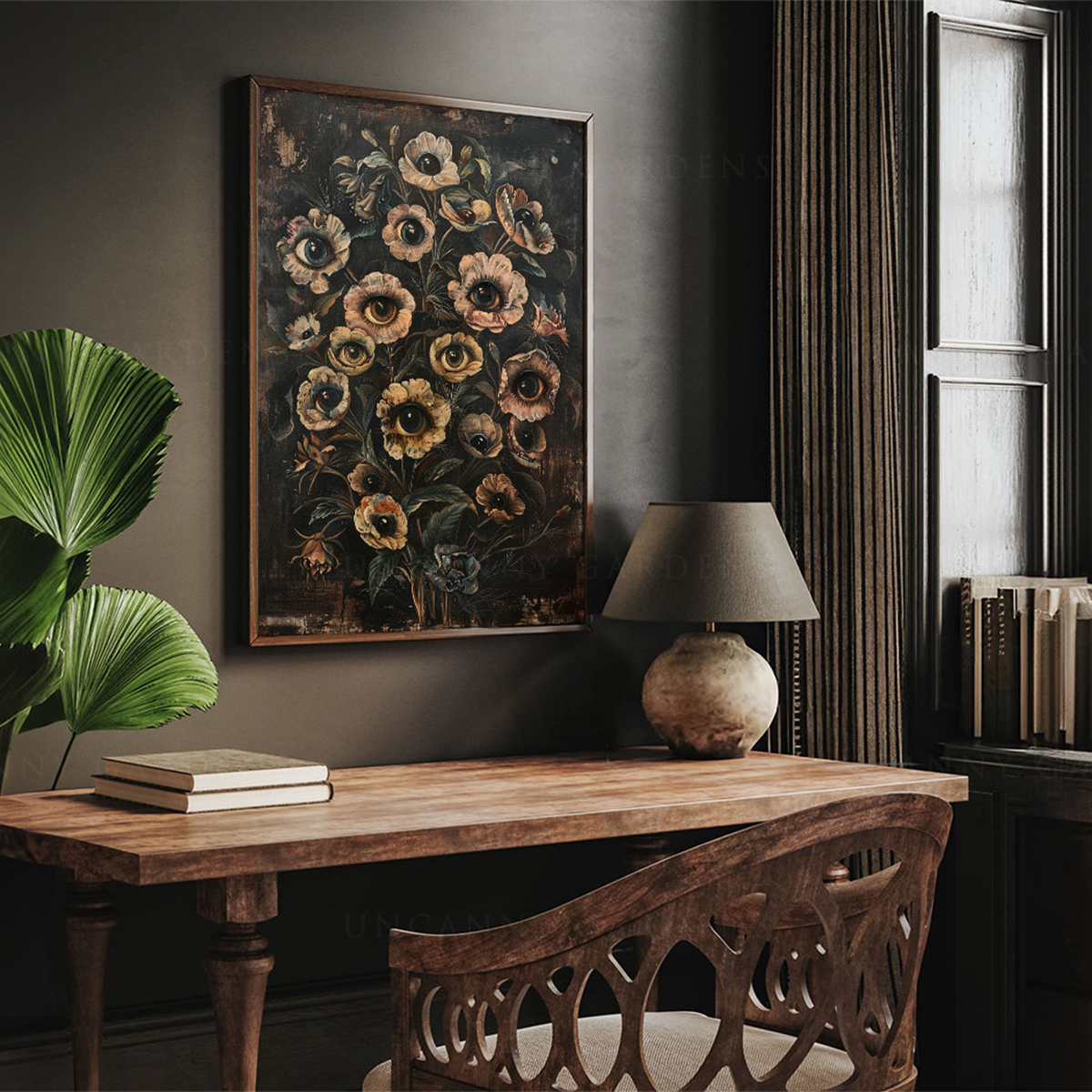 Victorian Gothic Floral Evil E - Victory Home Decor reseña y precio