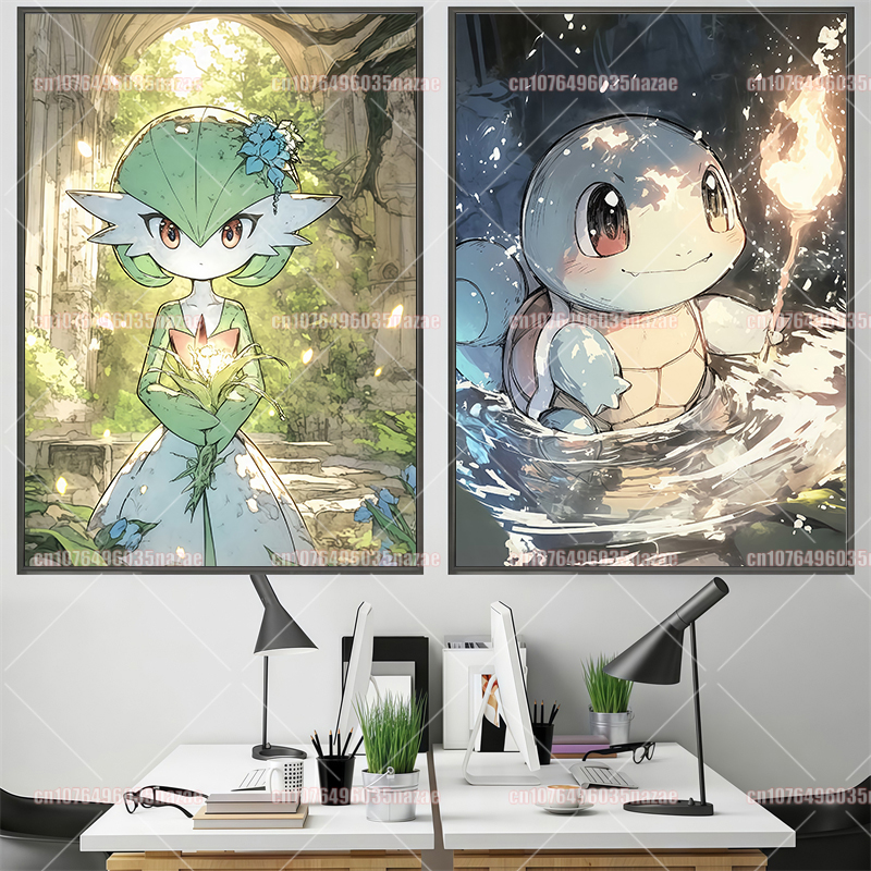 Pokemon Pikachu Charmander Bul - Canvas Painting reseña y precio