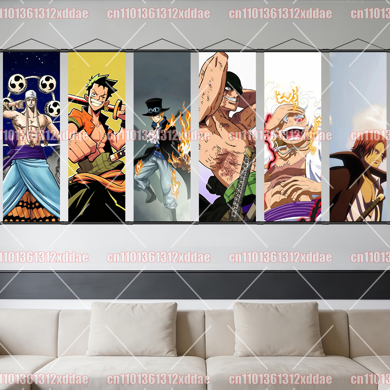 One Piece Scroll Painting Luff - Canvas Painting reseña y precio