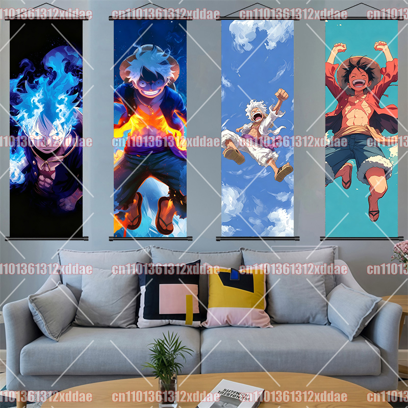 One Piece Scroll Painting Luff - Canvas Painting reseña y precio