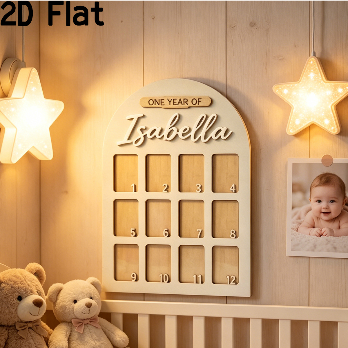 1Pc Custom Photo Record Board  - Home Decor Names reseña y precio