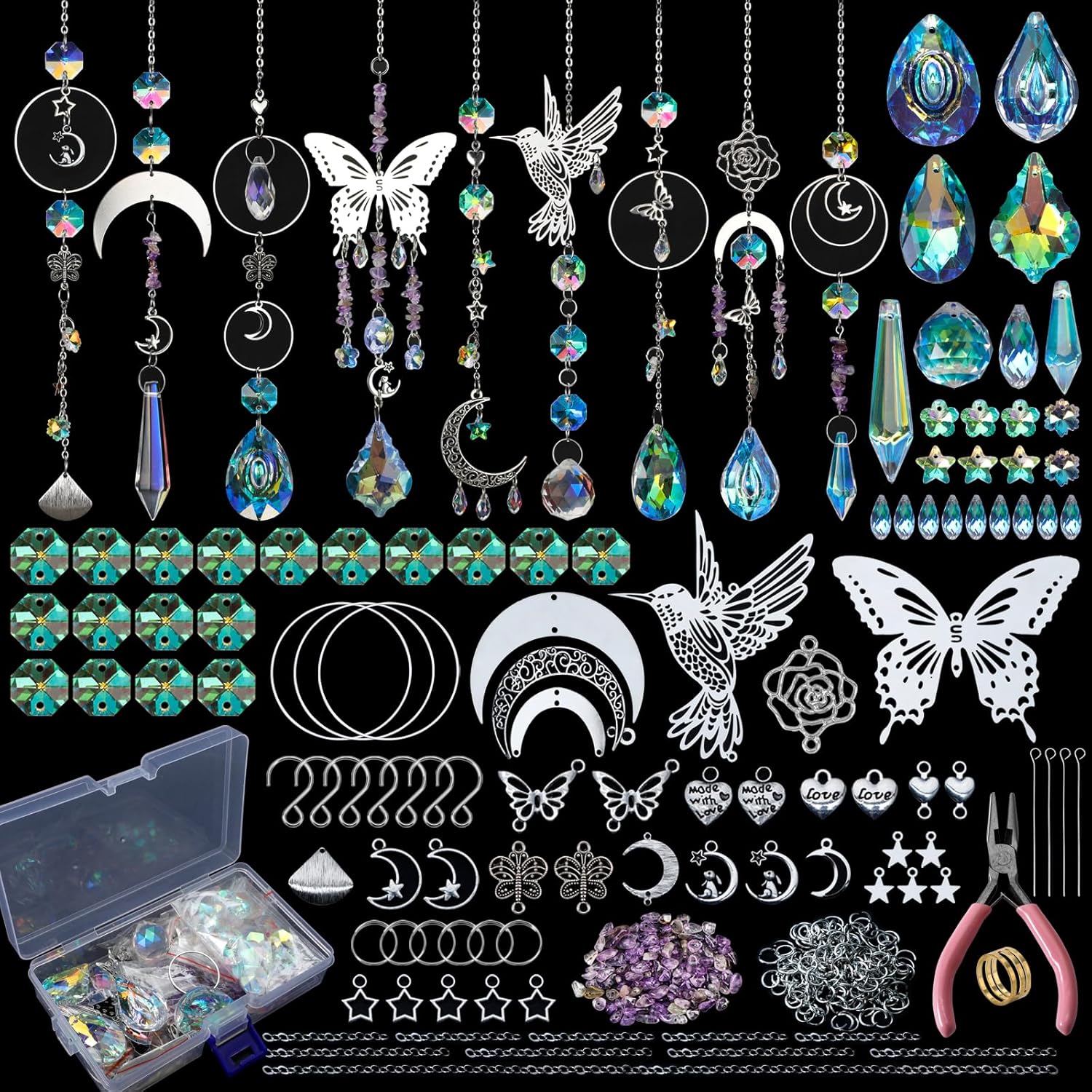 DIY 400pcs SunCatchers Making  - Crystal Sun Catcher reseña y precio