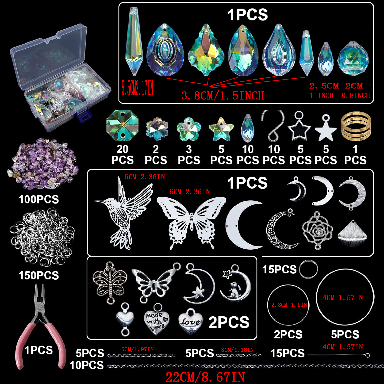 DIY 400pcs SunCatchers Making  - Crystal Sun Catcher reseña y precio