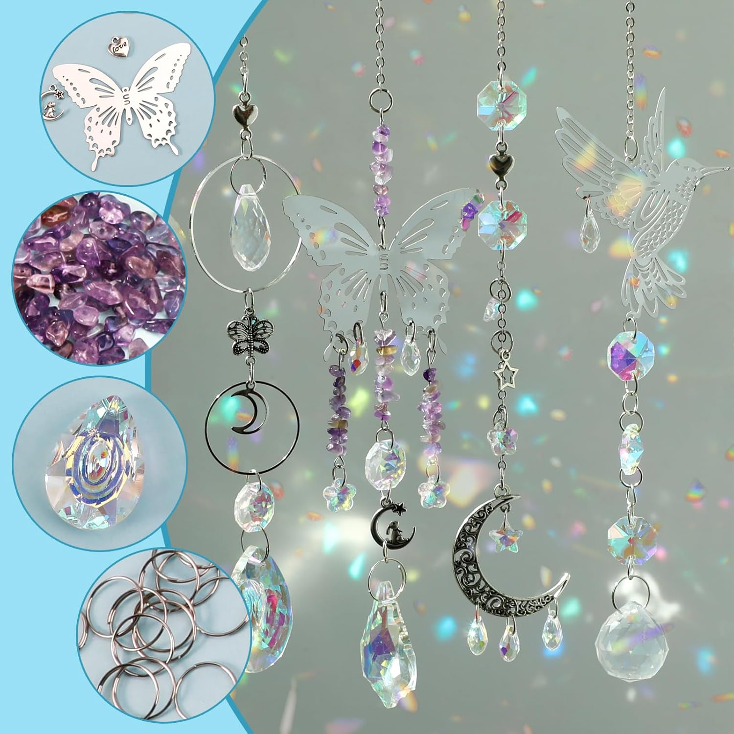 DIY 400pcs SunCatchers Making  - Crystal Sun Catcher reseña y precio