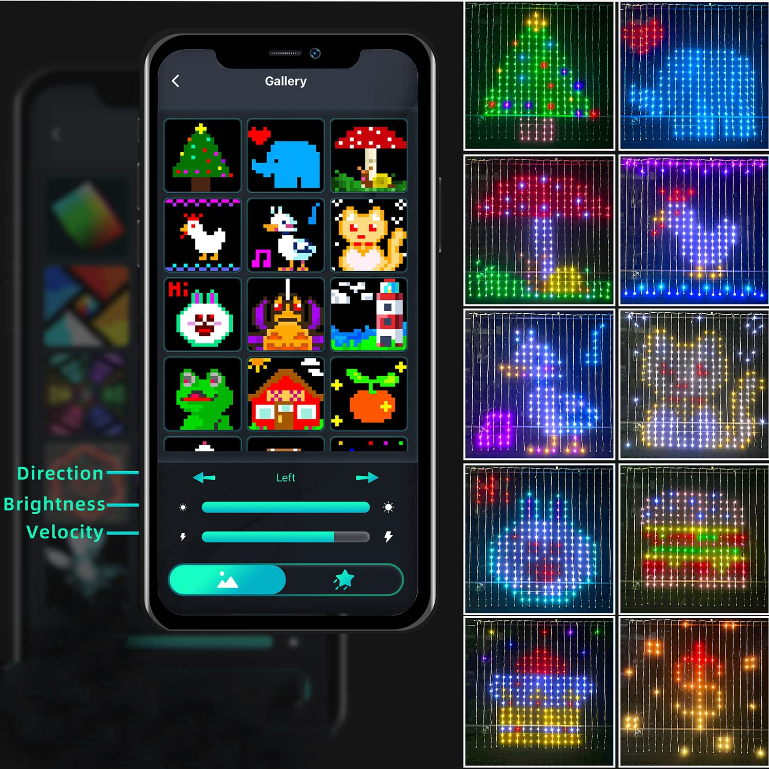 400LEDs RGBIC Smart Curtain Li - Home Decor App reseña y precio