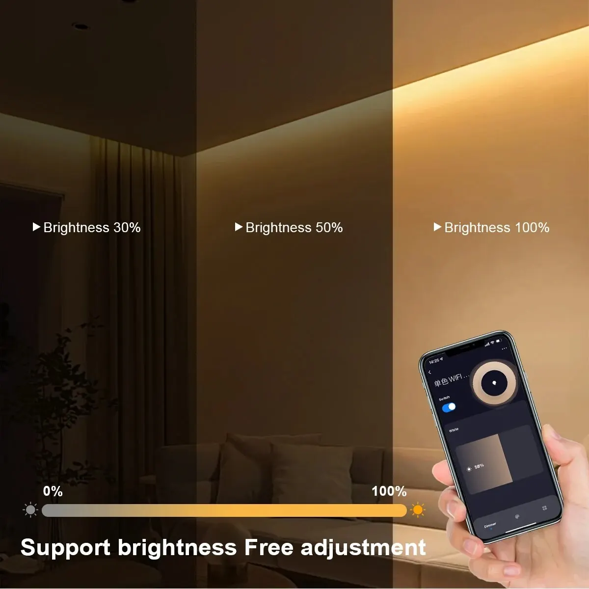 Tuya Smart COB LED Strip Light - Home Decor App reseña y precio