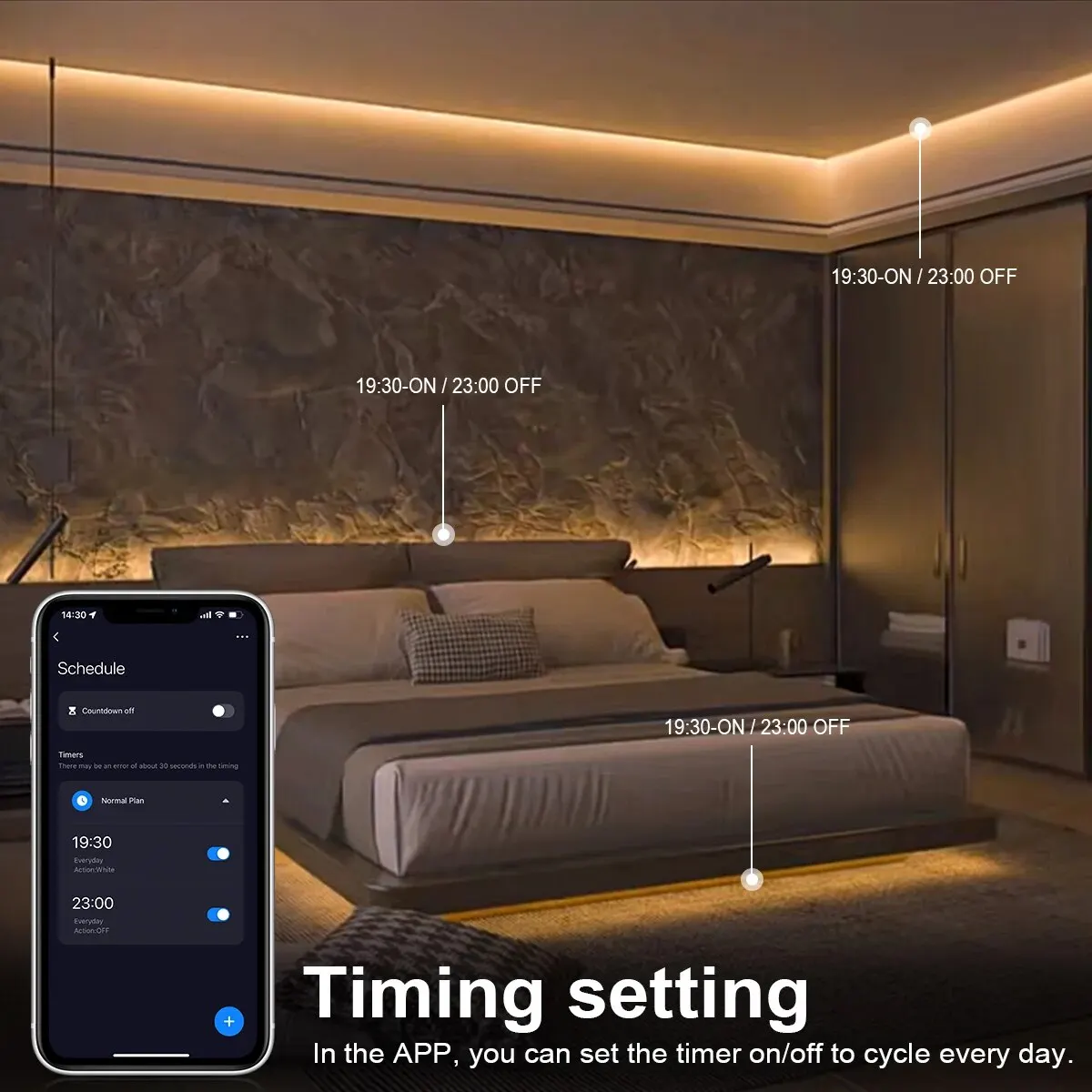 Tuya Smart COB LED Strip Light - Home Decor App reseña y precio