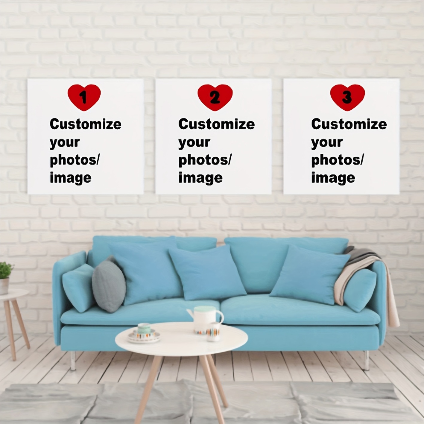 3pcs/set Custom Square Canvas  - Home Decor Painting reseña y precio