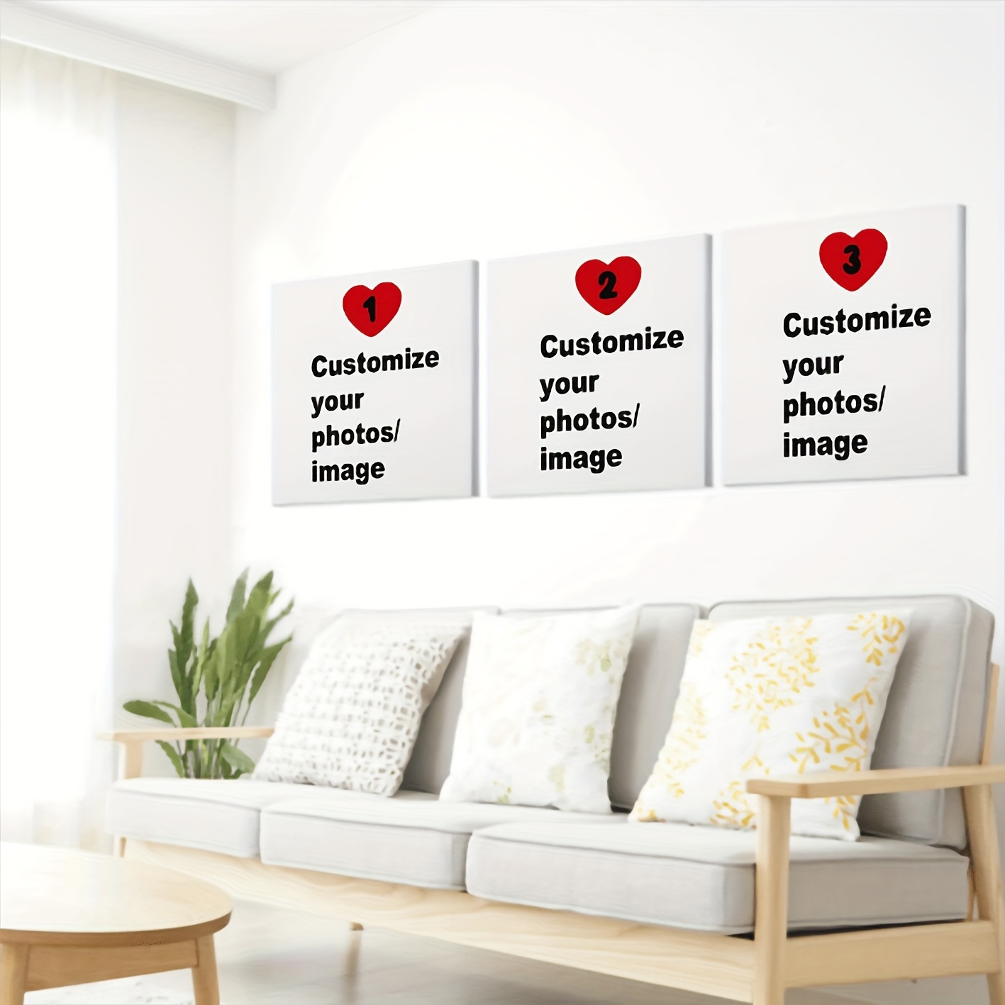 3pcs/set Custom Square Canvas  - Home Decor Painting reseña y precio