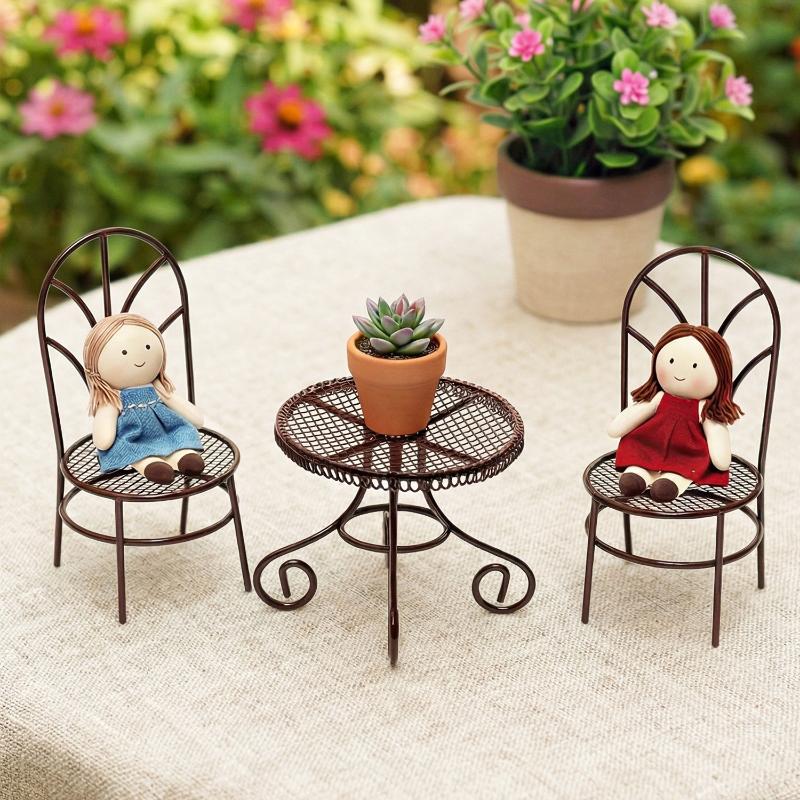 1/3Pcs Dollhouse Garden Displa - Home Decor Garden reseña y precio