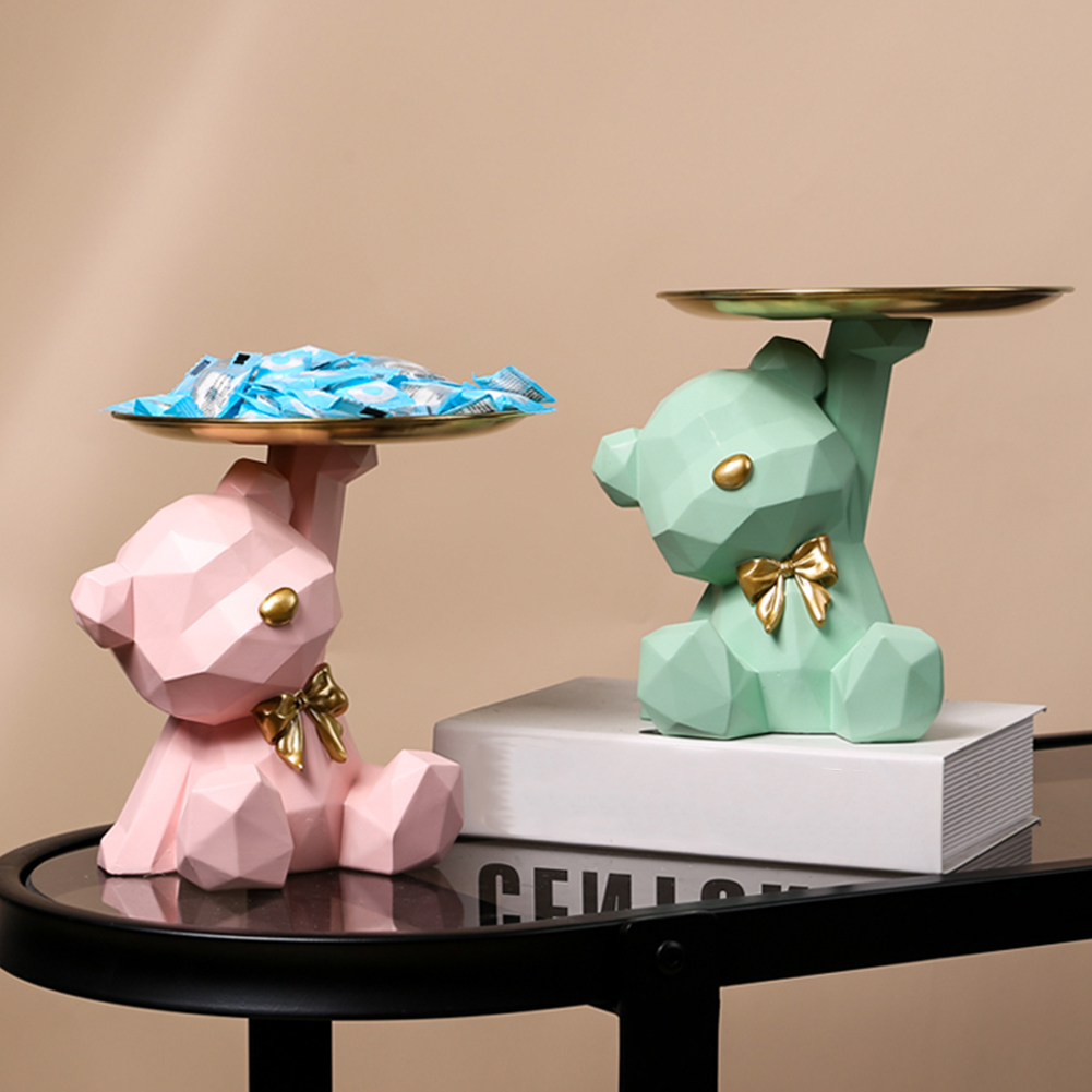 Geometric Bear Key Holder Figu - Home Decor Za reseña y precio