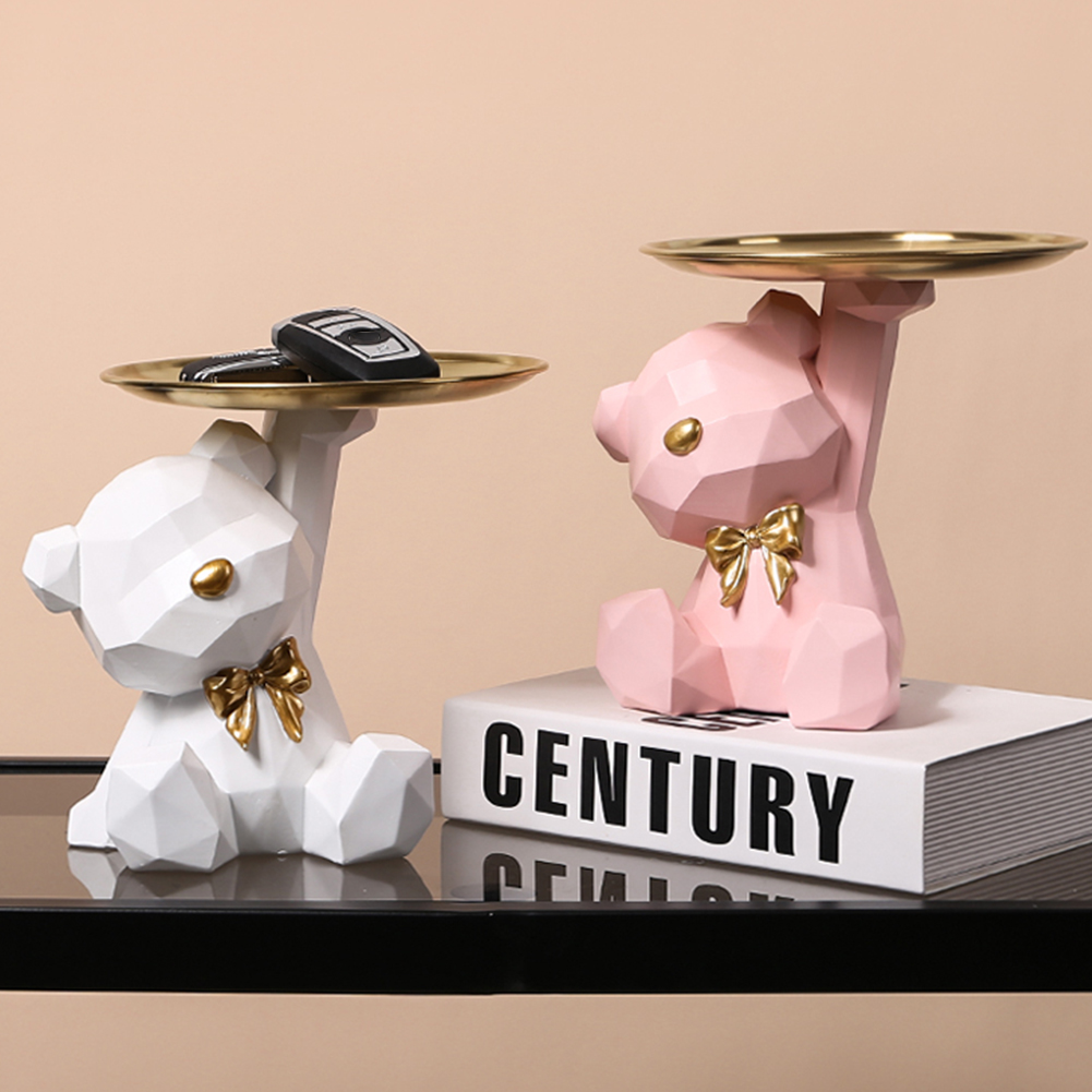 Geometric Bear Key Holder Figu - Home Decor Za reseña y precio