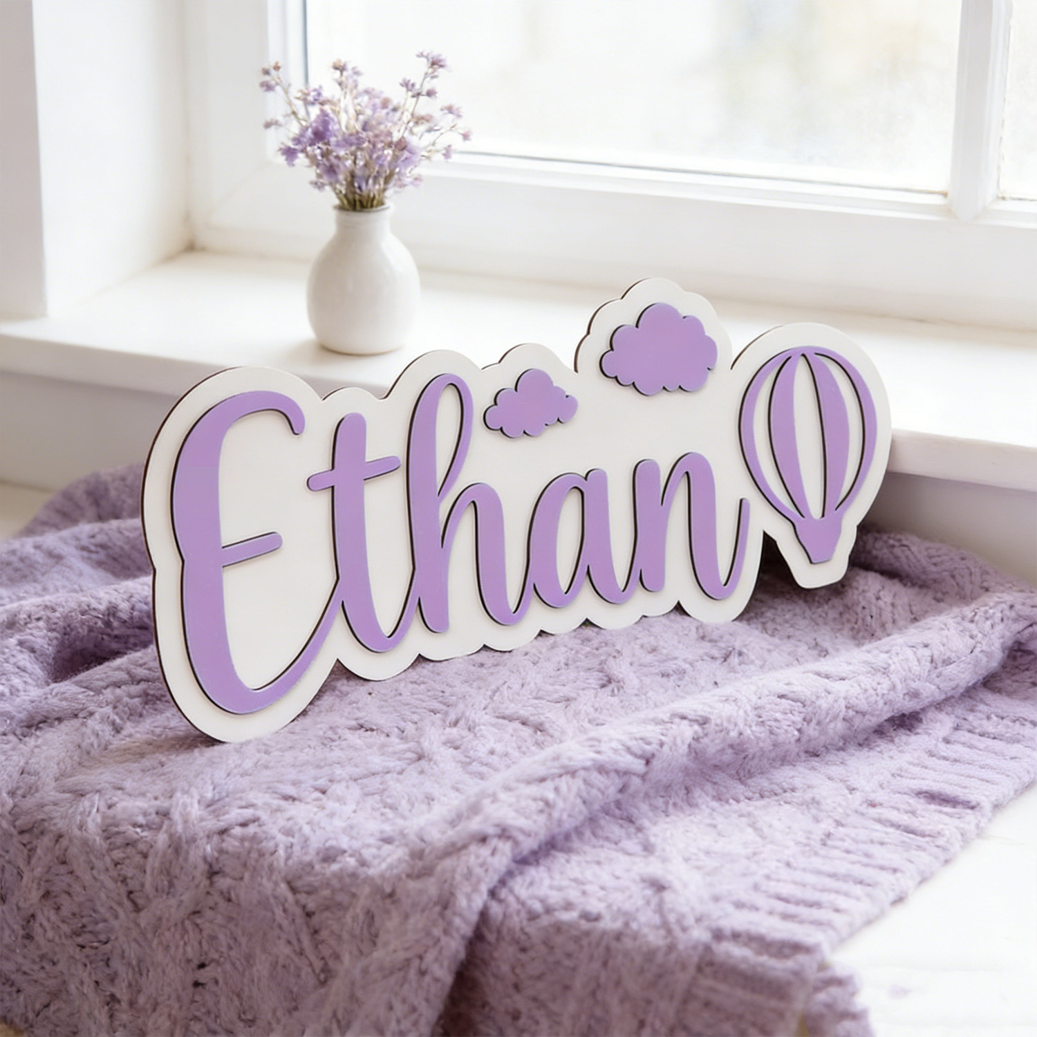 Personalized Hot Air Balloon & - Home Decor Names reseña y precio