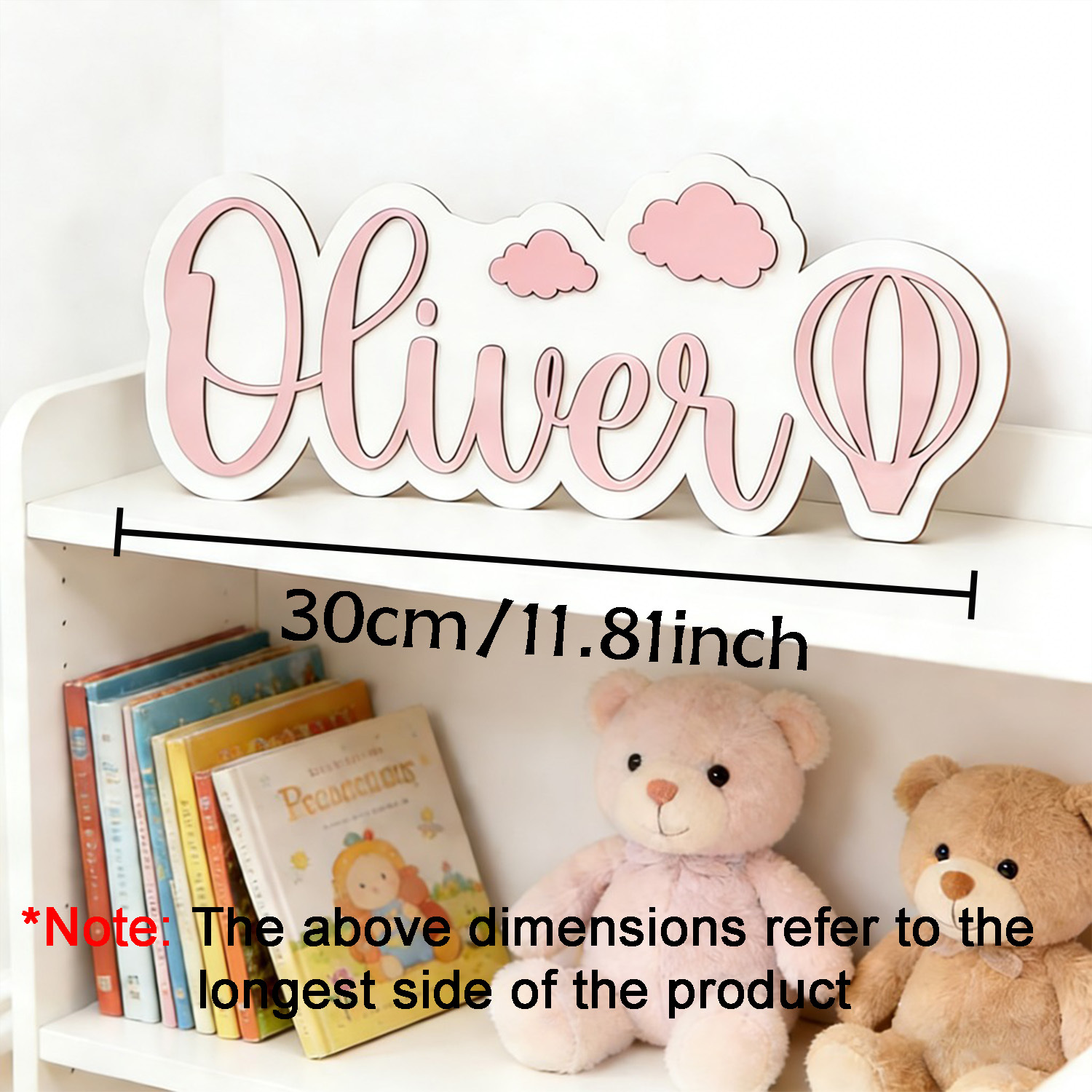 Personalized Hot Air Balloon & - Home Decor Names reseña y precio
