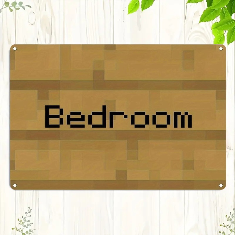 Vintage Pixel Art Bedroom Sign - Home Decor Games Free reseña y precio