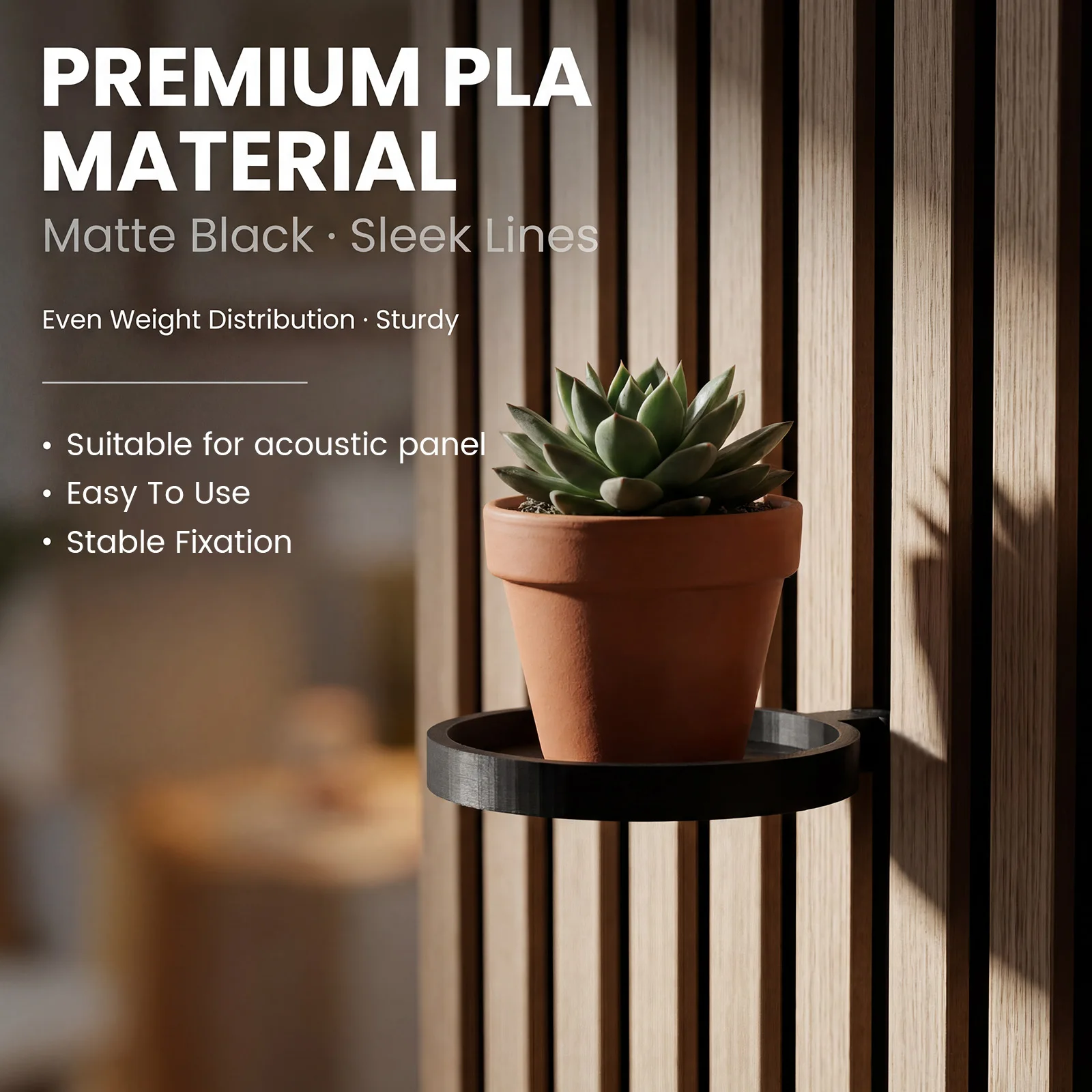 4Pcs Acoustic Panels Plant Hol - Floating Shelves reseña y precio