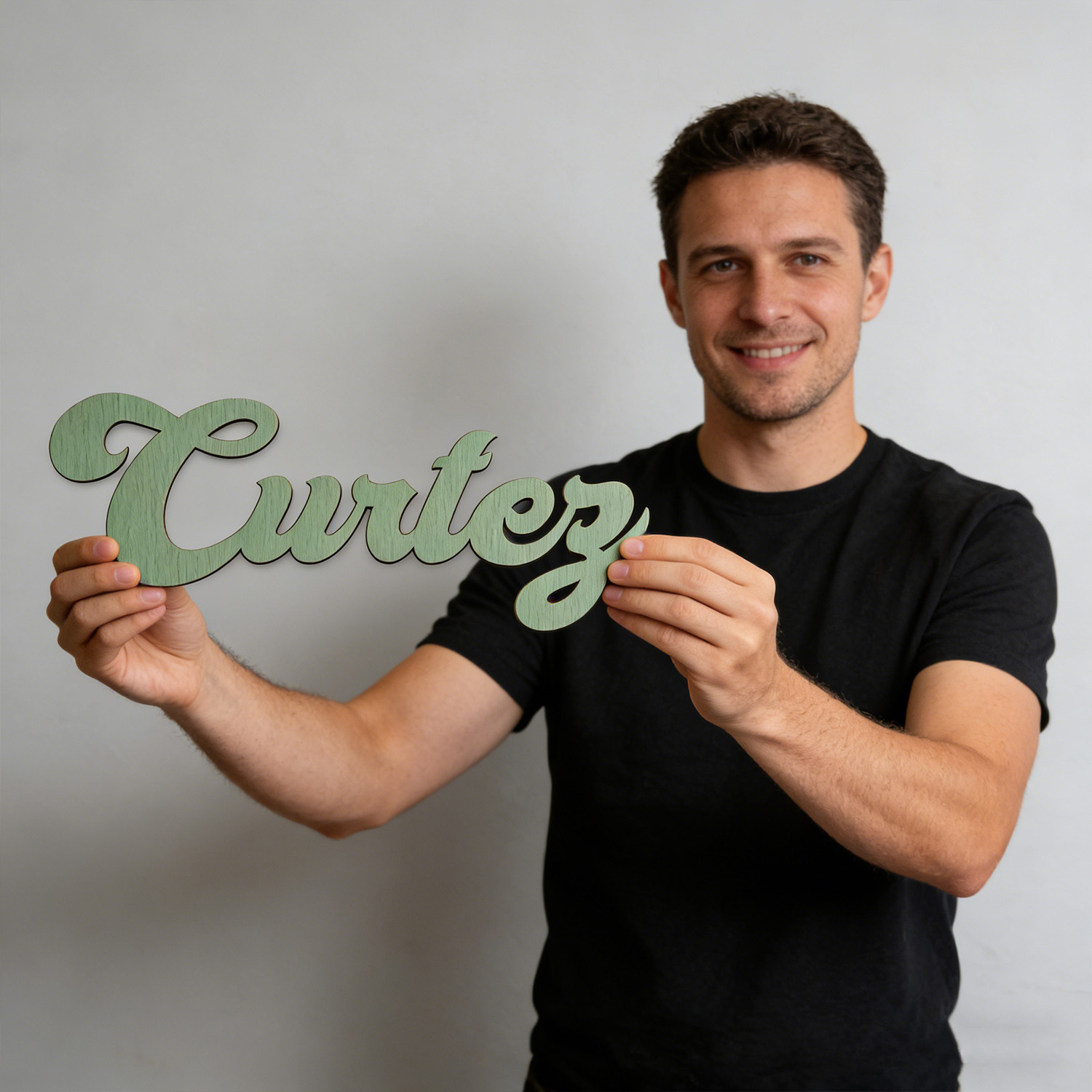 1pc Customized wooden name log - Home Decor Names reseña y precio