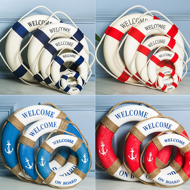 Nautical Life Ring Buoy Welcom - Home Decor Za reseña y precio