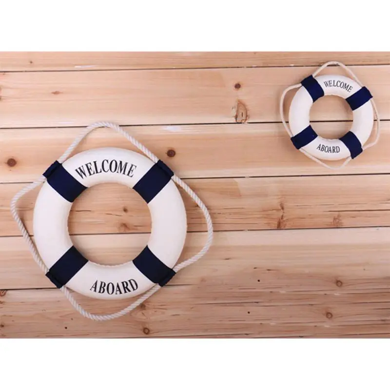 Nautical Life Ring Buoy Welcom - Home Decor Za reseña y precio