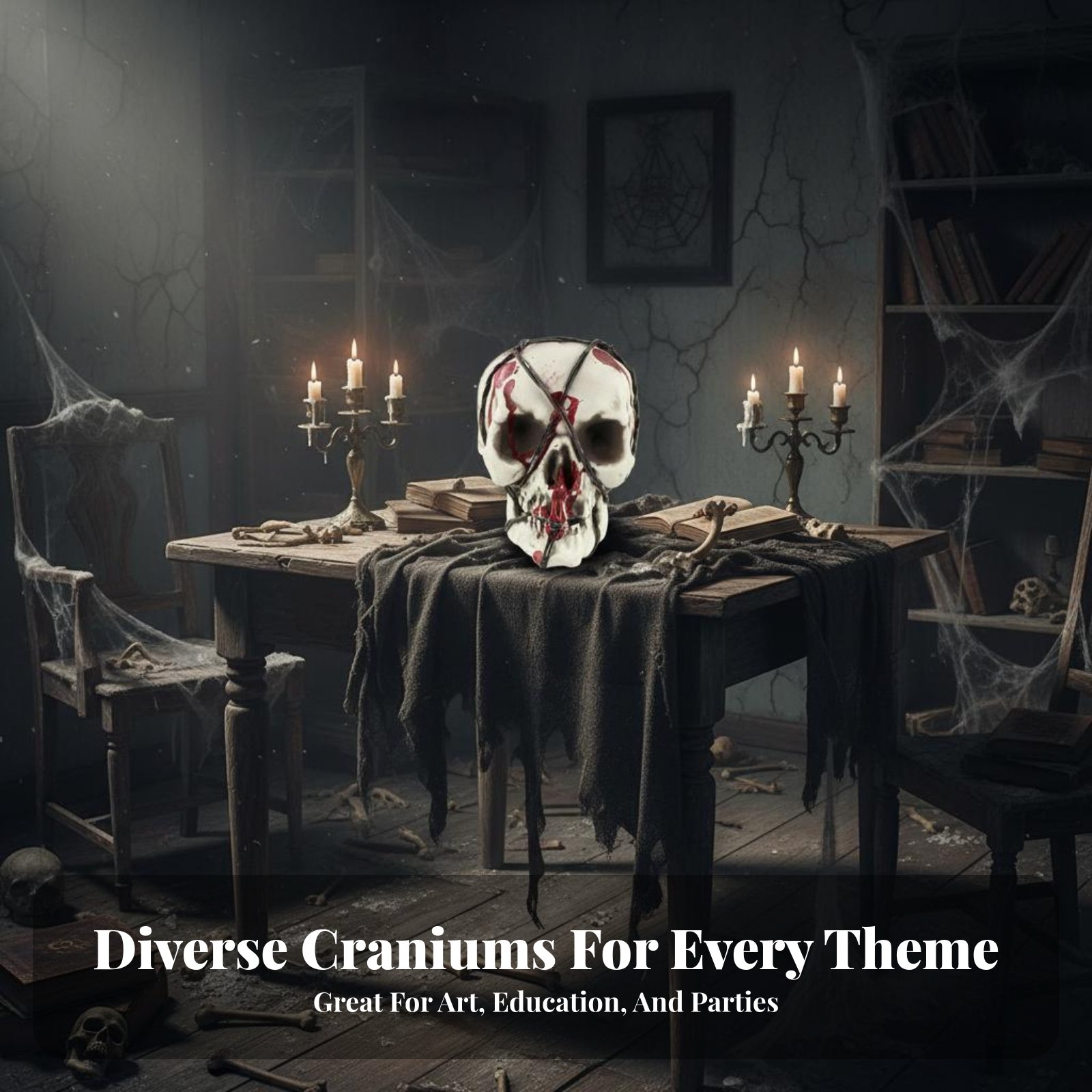 Realistic Skull Model Horror T - Home Decor In reseña y precio