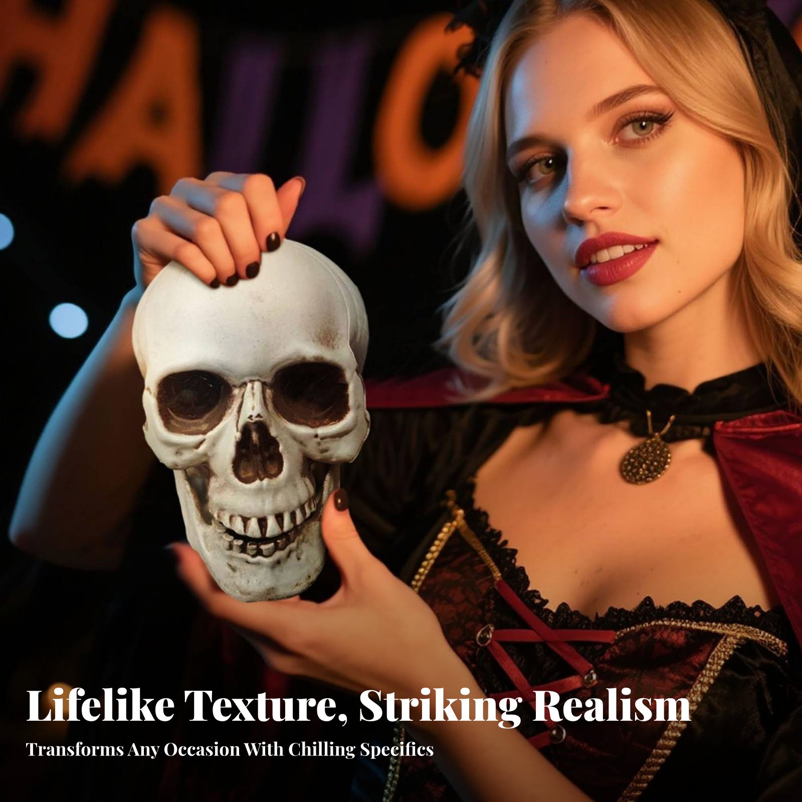 Realistic Skull Model Horror T - Home Decor In reseña y precio