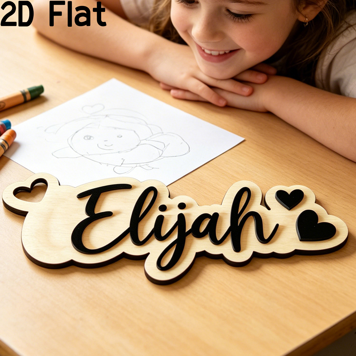 1Pc Custom Love Decor Wooden A - Home Decor Names reseña y precio