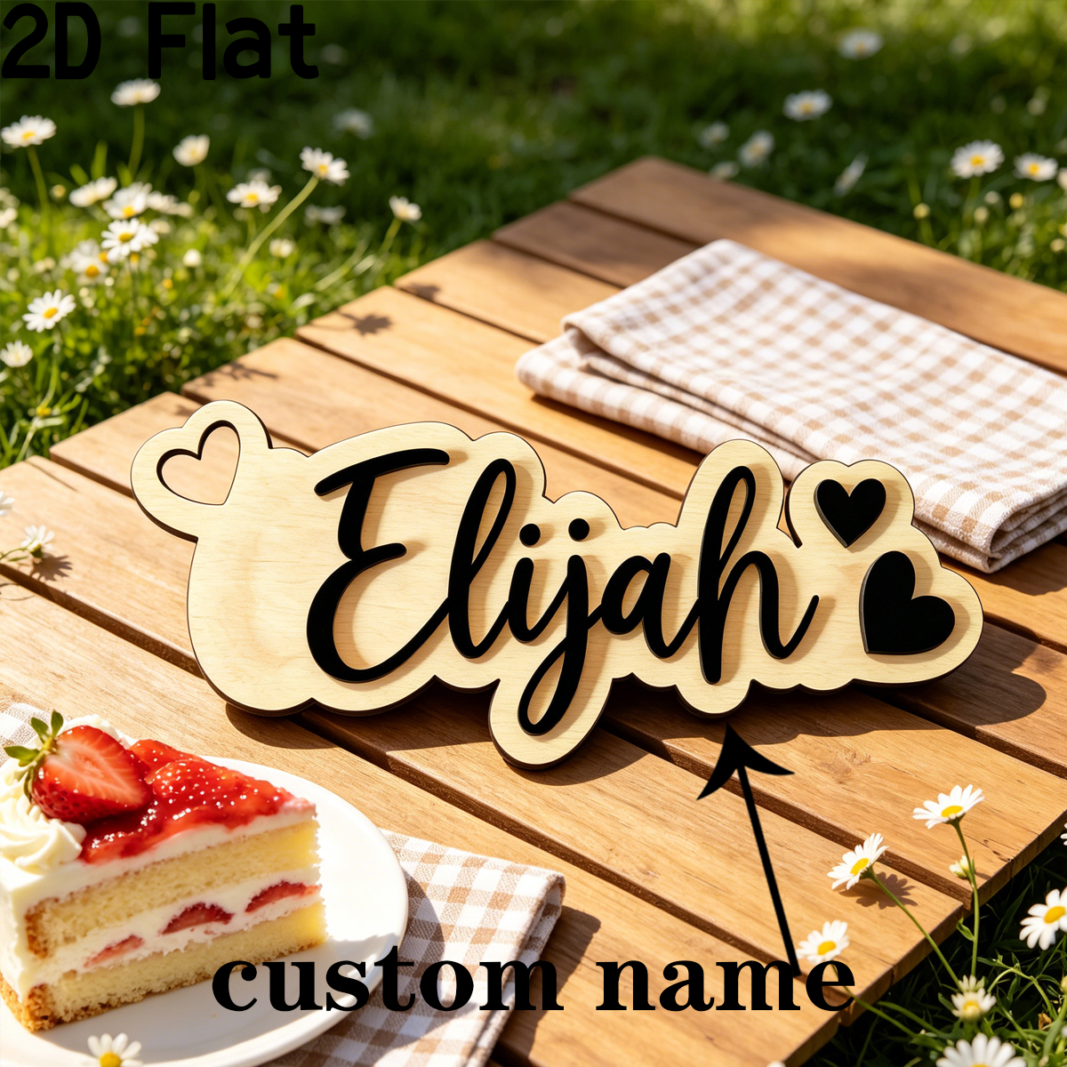 1Pc Custom Love Decor Wooden A - Home Decor Names reseña y precio