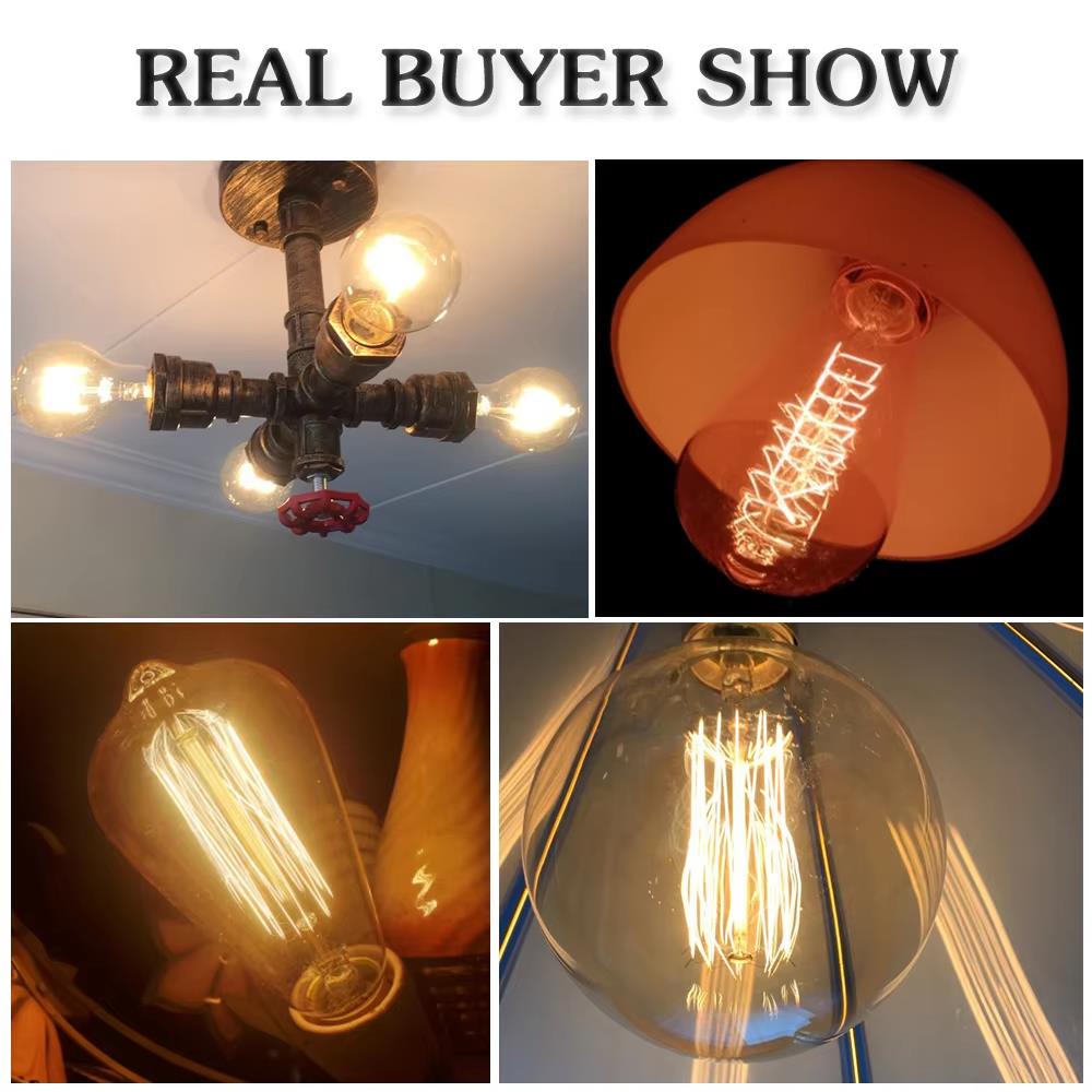 Retro Edison Light Bulb E27 40 - Home Decor Vintage reseña y precio