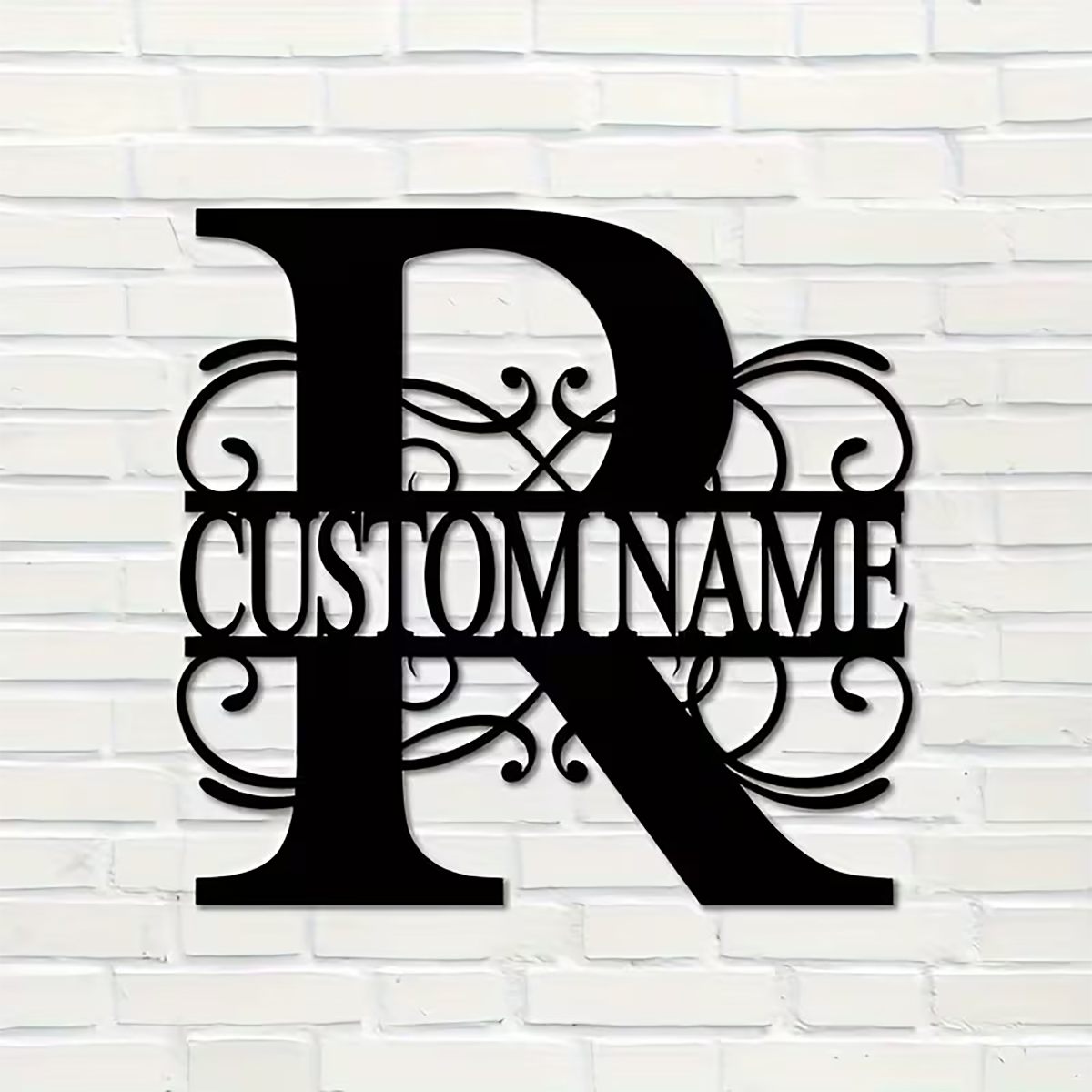 Classic Custom Monogram Metal  - Home Decor Names reseña y precio