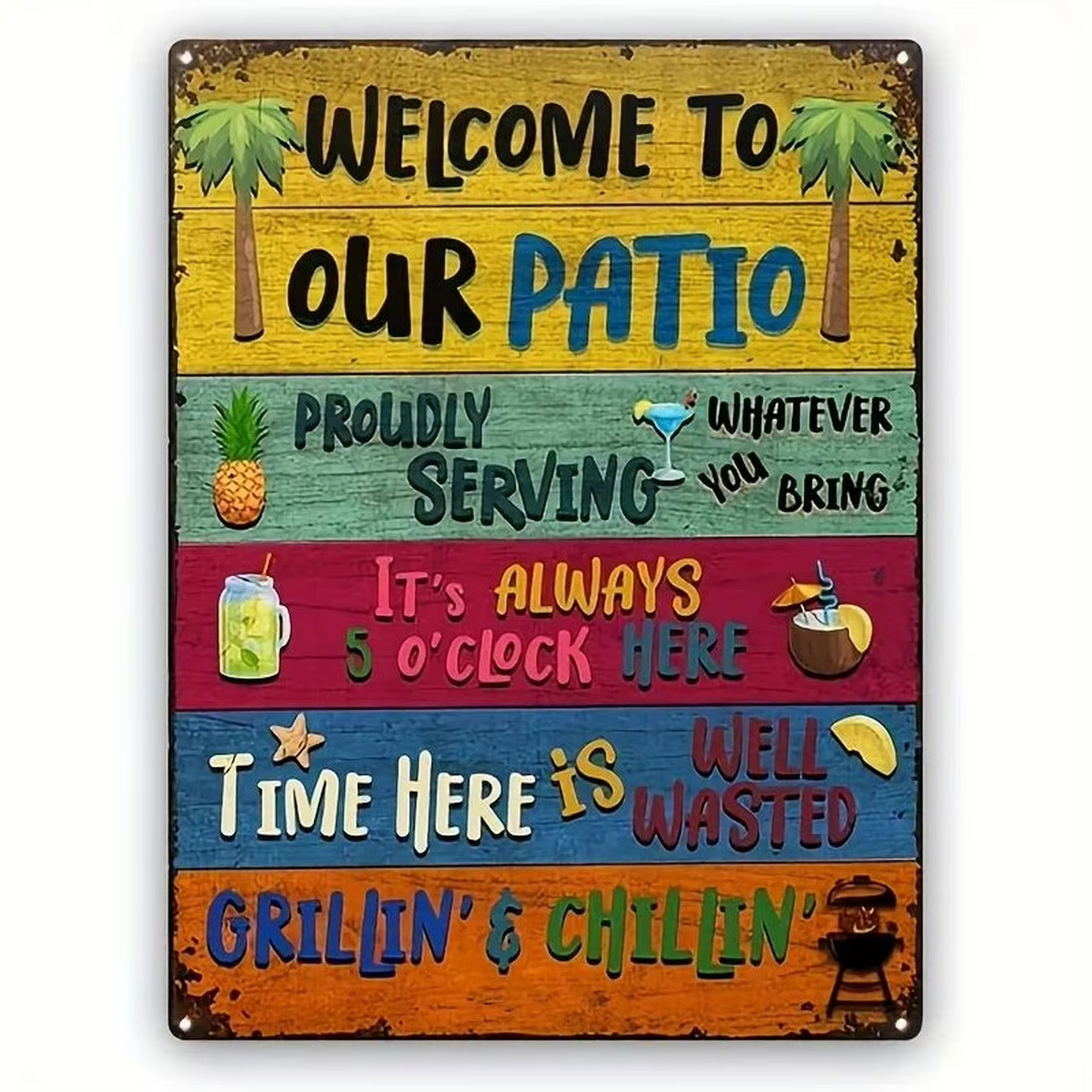 Quotes Plaque Metal Tin Signs  - Home Decor Garden reseña y precio