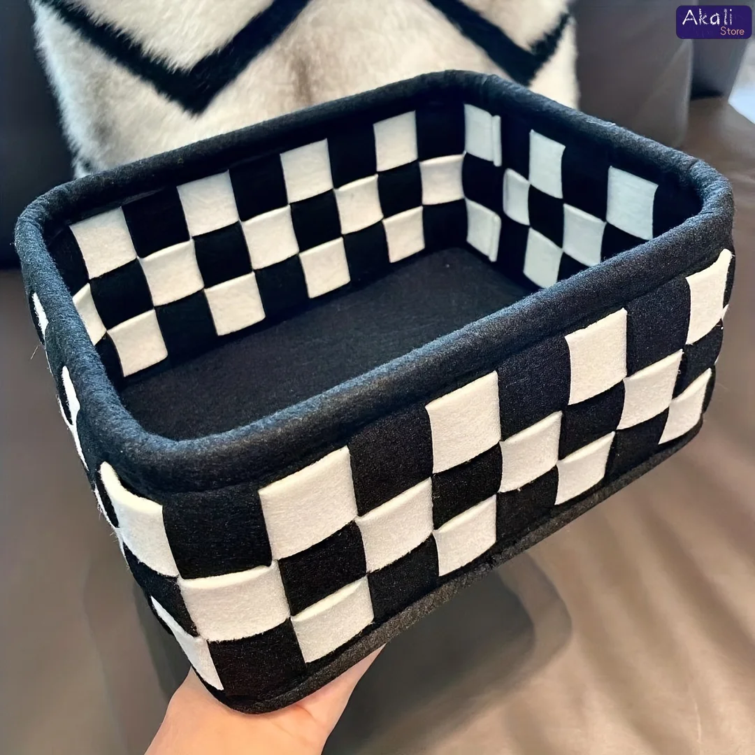 2026Black and White Checkered  - Home Decor In reseña y precio