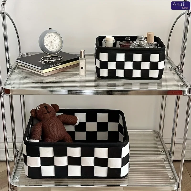 2026Black and White Checkered  - Home Decor In reseña y precio