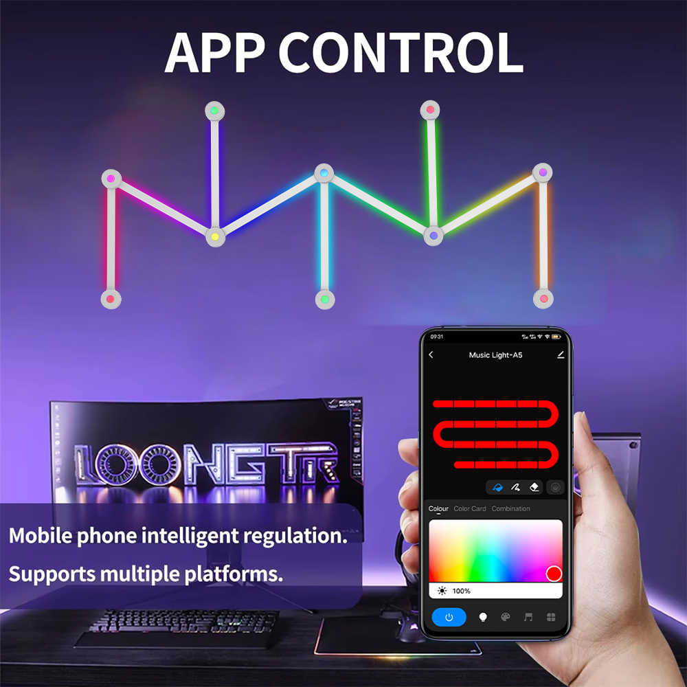 LED Smart DIY WIFI Wall Lamp S - Home Decor App reseña y precio
