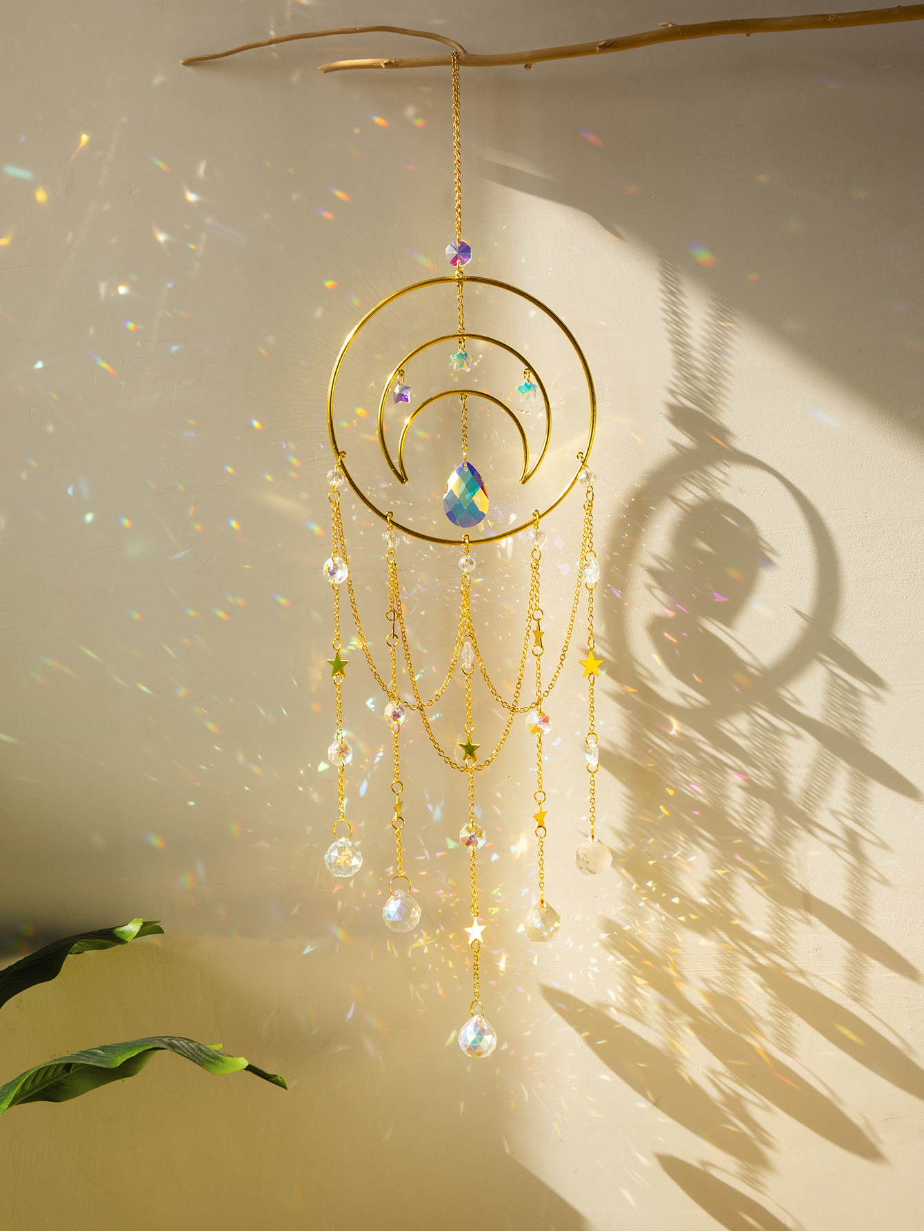 Suncatcher Crystal Moon Hangin - Crystal Sun Catcher reseña y precio