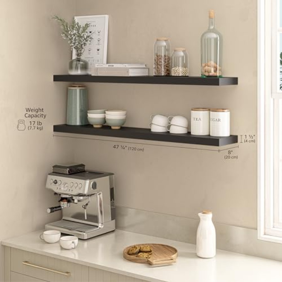 Floating Shelves for Wall 48 W - Floating Shelves reseña y precio