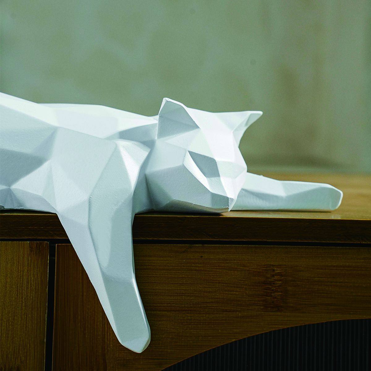 White Black Cat Statue - Geome - Home Decor Za reseña y precio