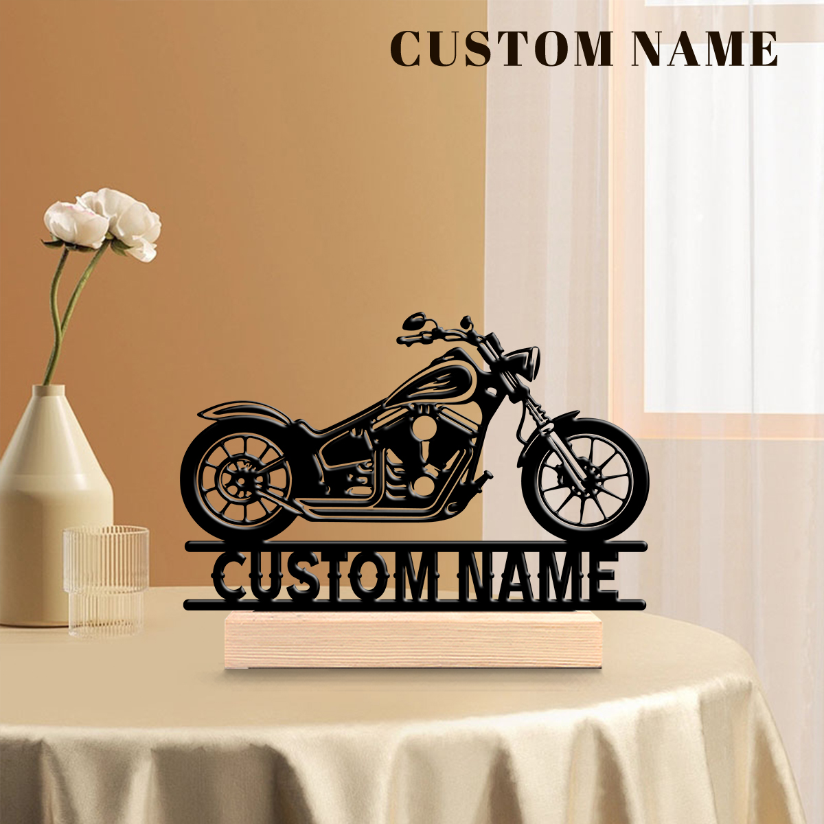 1Pc Csutom Name Road Motorbike - Home Decor Names reseña y precio