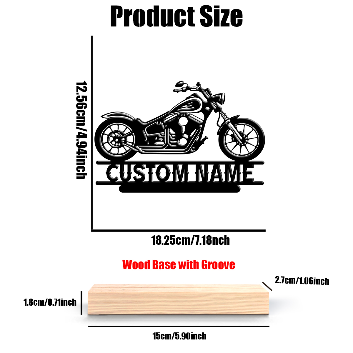 1Pc Csutom Name Road Motorbike - Home Decor Names reseña y precio